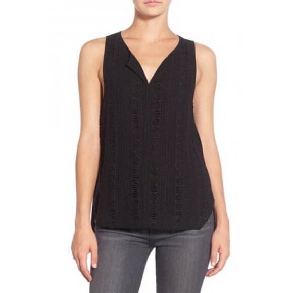 💕SANCTUARY💕 Black Studio Sleeveless Shell Top ~ Black Small S NWOT - Picture 1 of 9